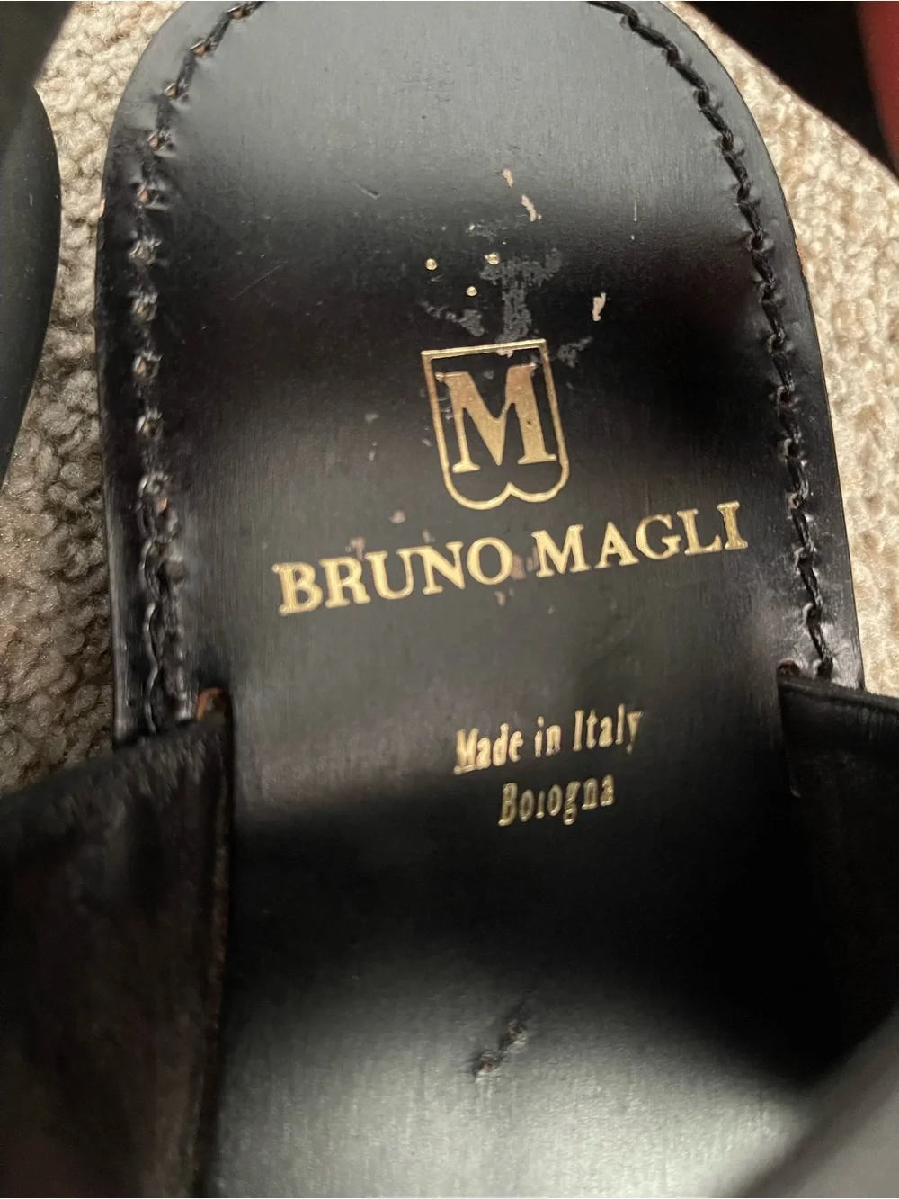 Bruno Magli vintage Black Men's leather Sandals